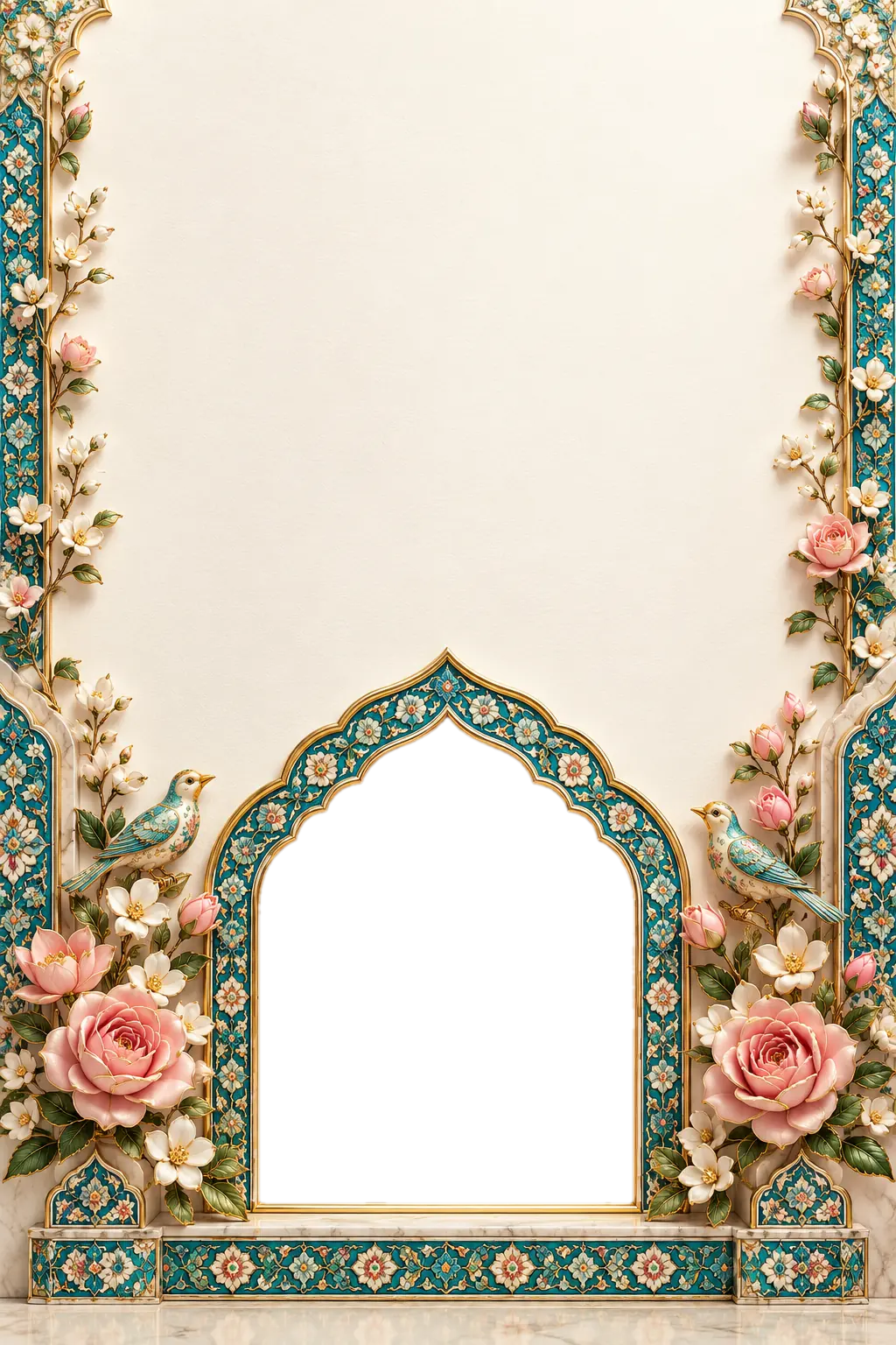 کارت تبریک روز مادر طرح کاشی مهر