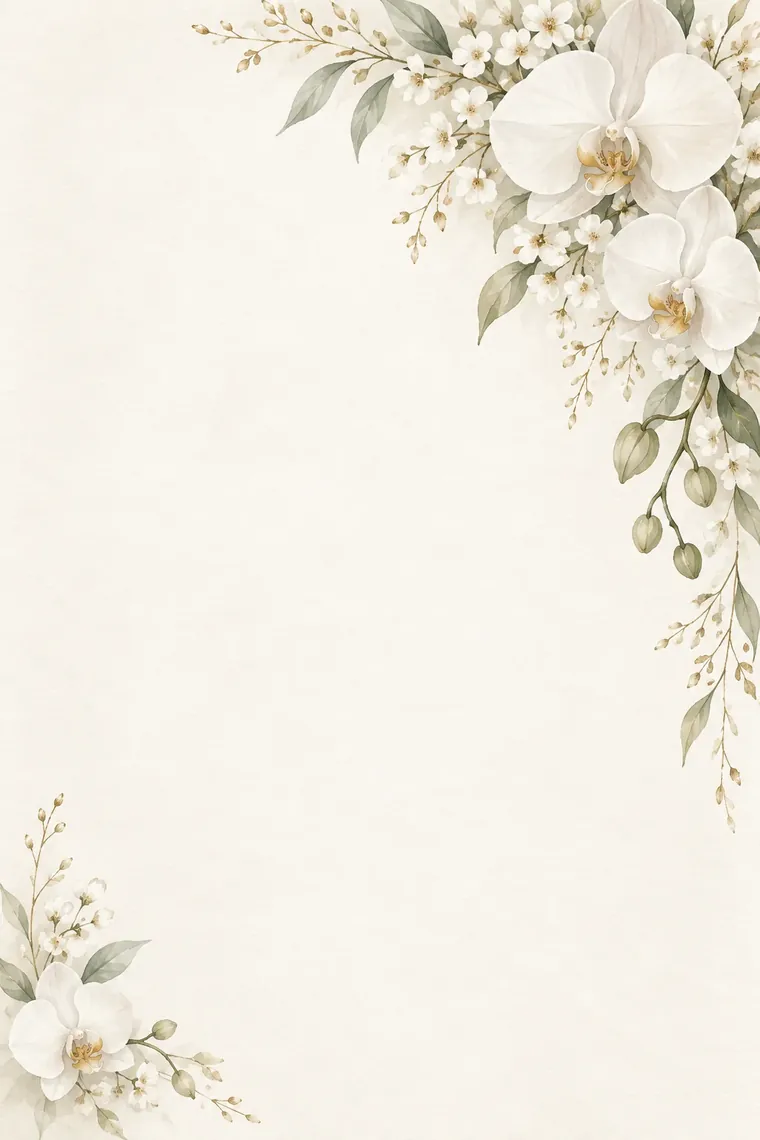 کارت دعوت عروسی طرح سپید ساده